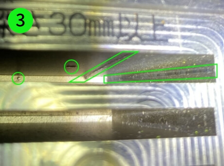 横穴スライドピン内径全周：開先不要